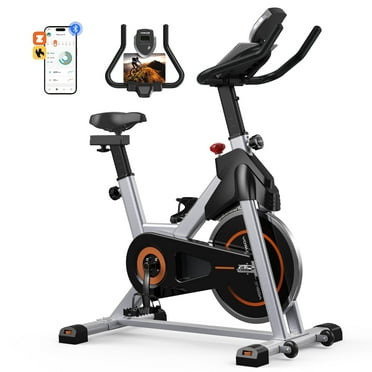 YOSUDA Exercise Bike Magnetic Stationary Indoor Cycling Bike for Home 330 Lbs Weight Capacity, Comfortable Seat Cushion and Bluetooth