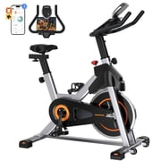 YOSUDA Exercise Bike Magnetic Stationary Indoor Cycling Bike for Home 350lbs Weight Capacity, Comfortable Seat Cushion and Fitness Courses