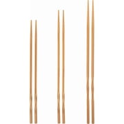 YOSUKATA Reusable Natural Wooden Long Cooking Chopsticks Set of 3 pairs 11.8 inch, 13-inch, 14.2 inch Brown Long Wok Wooden Chopsticks Reusable