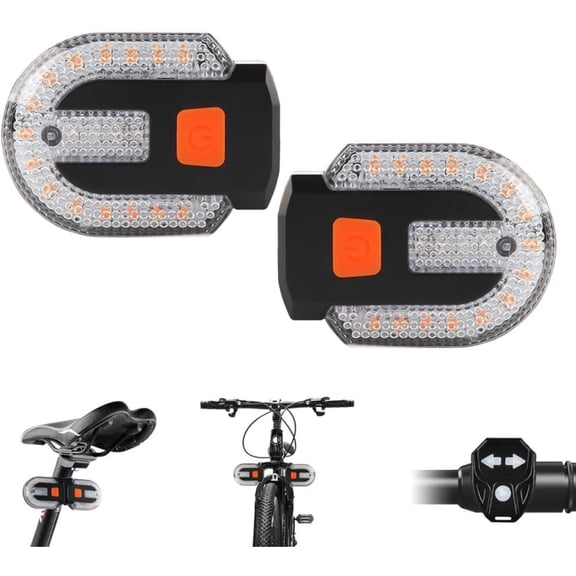 YOSUOPOC Bike Tail Light with Turn Signal, Splittable USB Rechargeable Rear Cycling Light