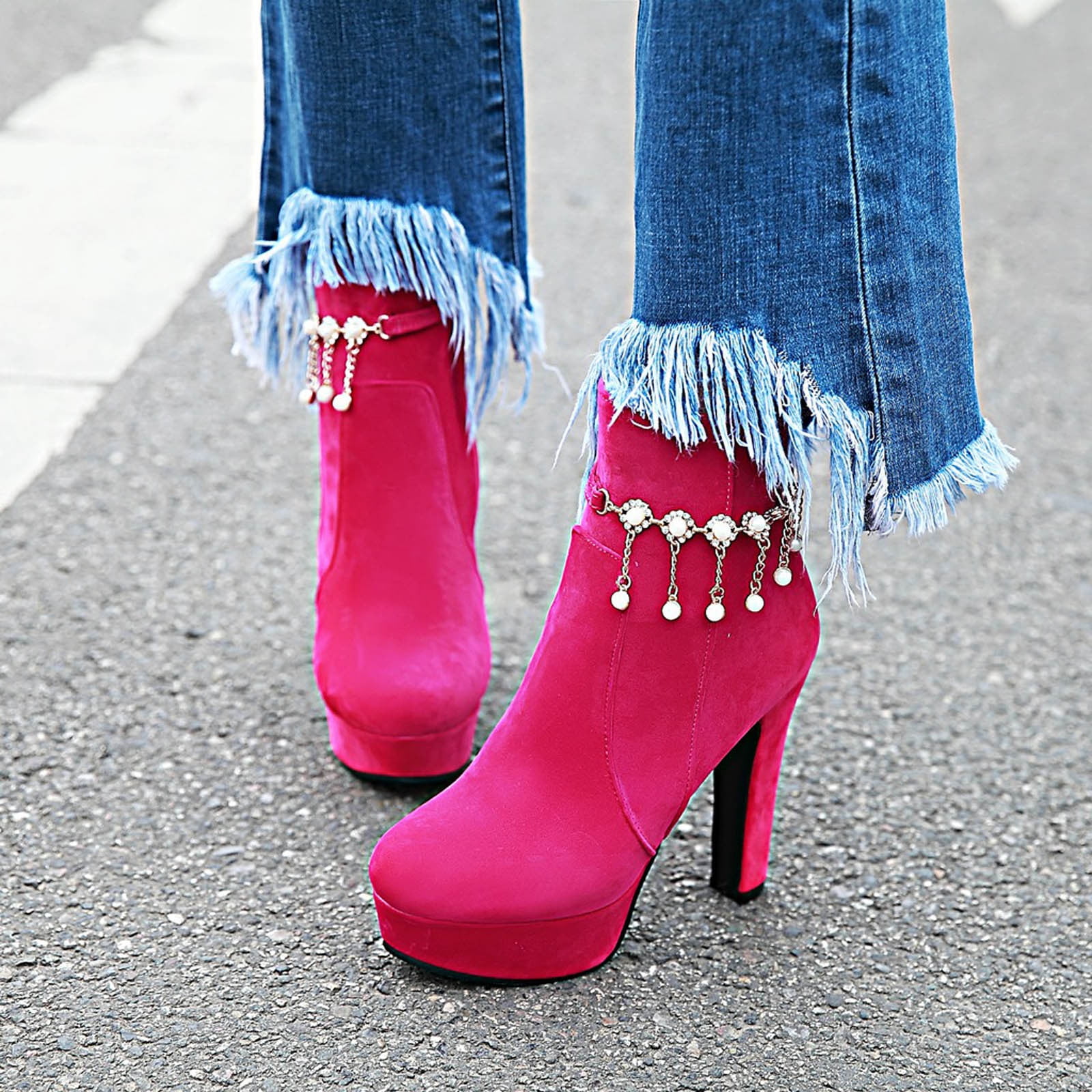 Metal heel boots clearance mens