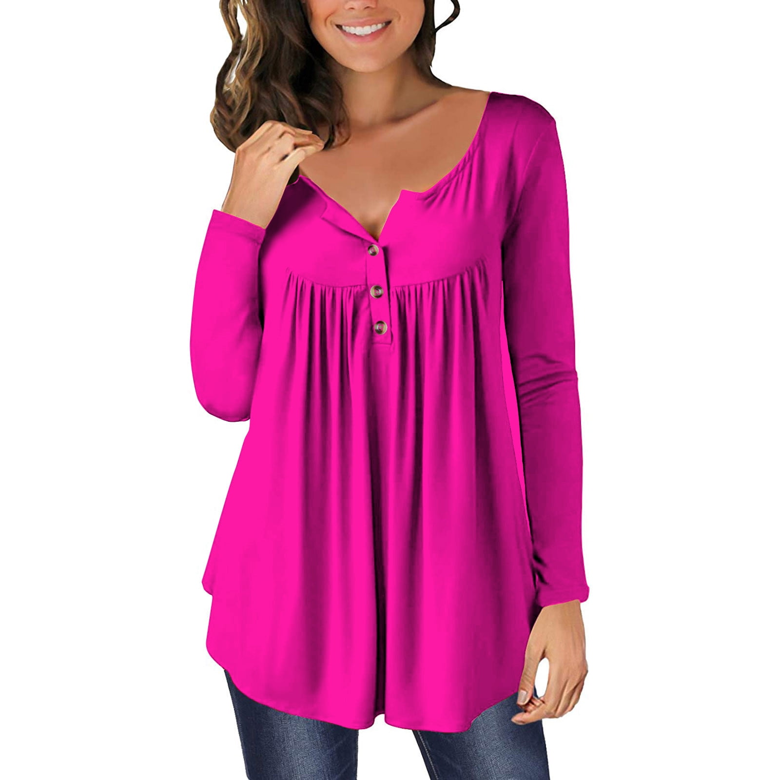 yotami-fall-tops-for-women-long-sleeve-button-casual-tunic-tops-solid