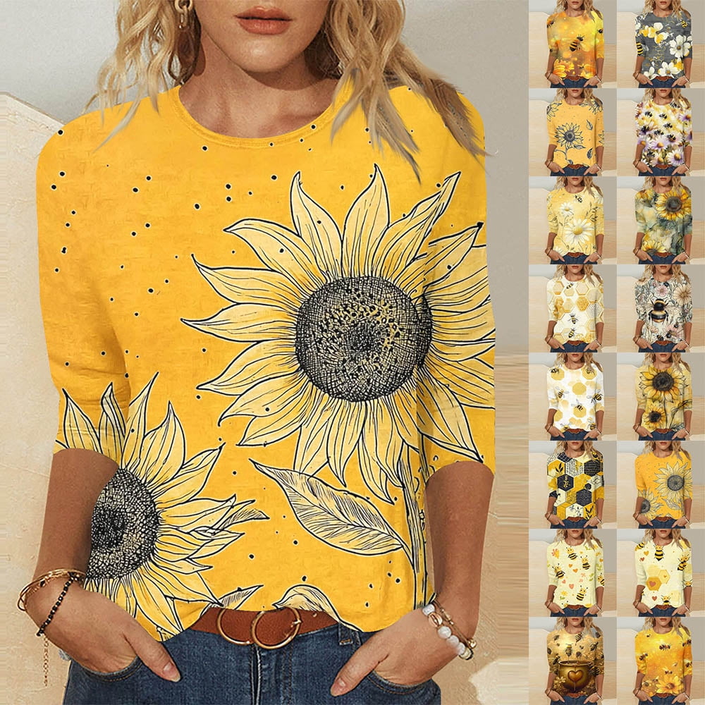 yellow sunflower top