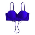 thumbnail image 1 of YOTMKGDO Bathing Suit Tops For Women, Seashell Bikini Top Swim Tops Push Up With Underwire Swimsuit Tops, Strappy Lingerie, Blue+XL, 1 of 8