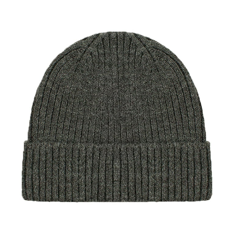 YOTMKGDO Beanie, Mens Winter Hat Hot Soft Yarn Custom Plain Cuff