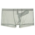 thumbnail image 1 of YOTMKGDO Boxers Casual Solid Underwear for Men, Gray L, 1 of 7