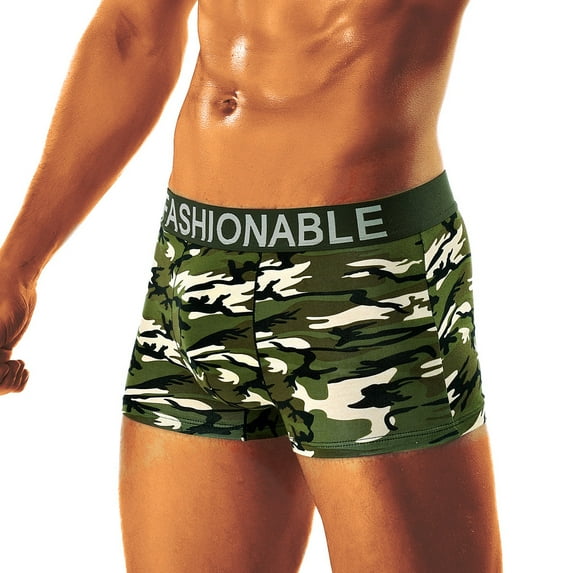 YOTMKGDO Boxers for Men, Mens Underwear, Men's Camouflage Soft Briefs Underpants Shorts Underwear, XL