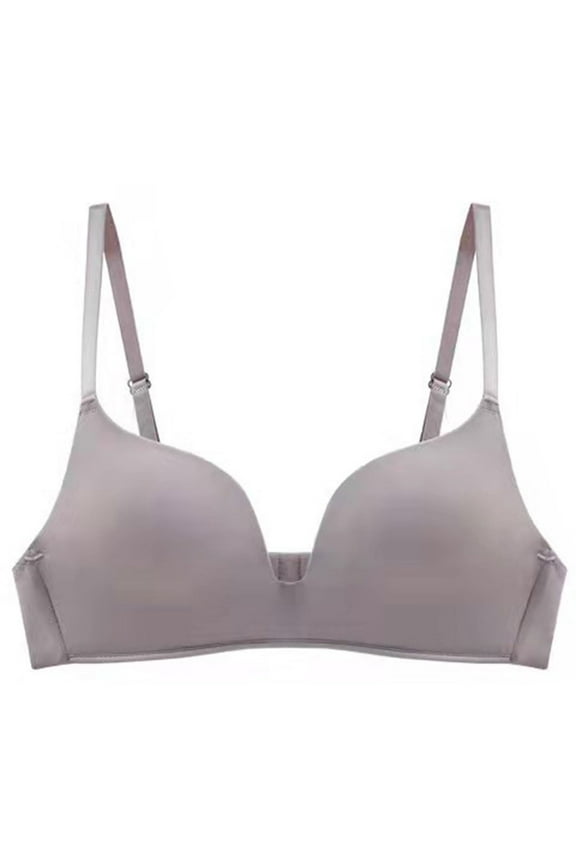 Bra Lightly Lined Women's Push up Black Wire T Shirt Small Cup Seamless Bras for Women, Coffee Size 32