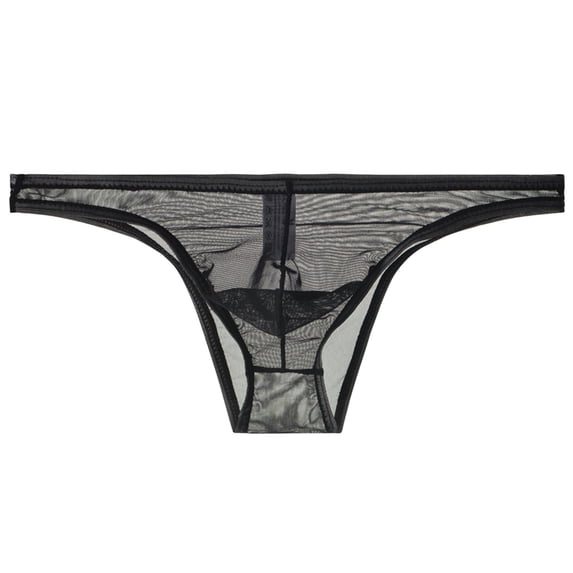 YOTMKGDO Briefs Casual Solid Underwear for Men, Black 3XL