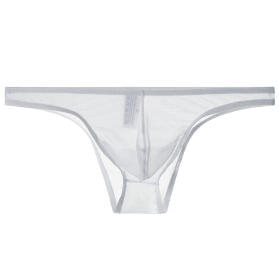 YOTMKGDO Briefs Casual Solid Underwear for Men, White L