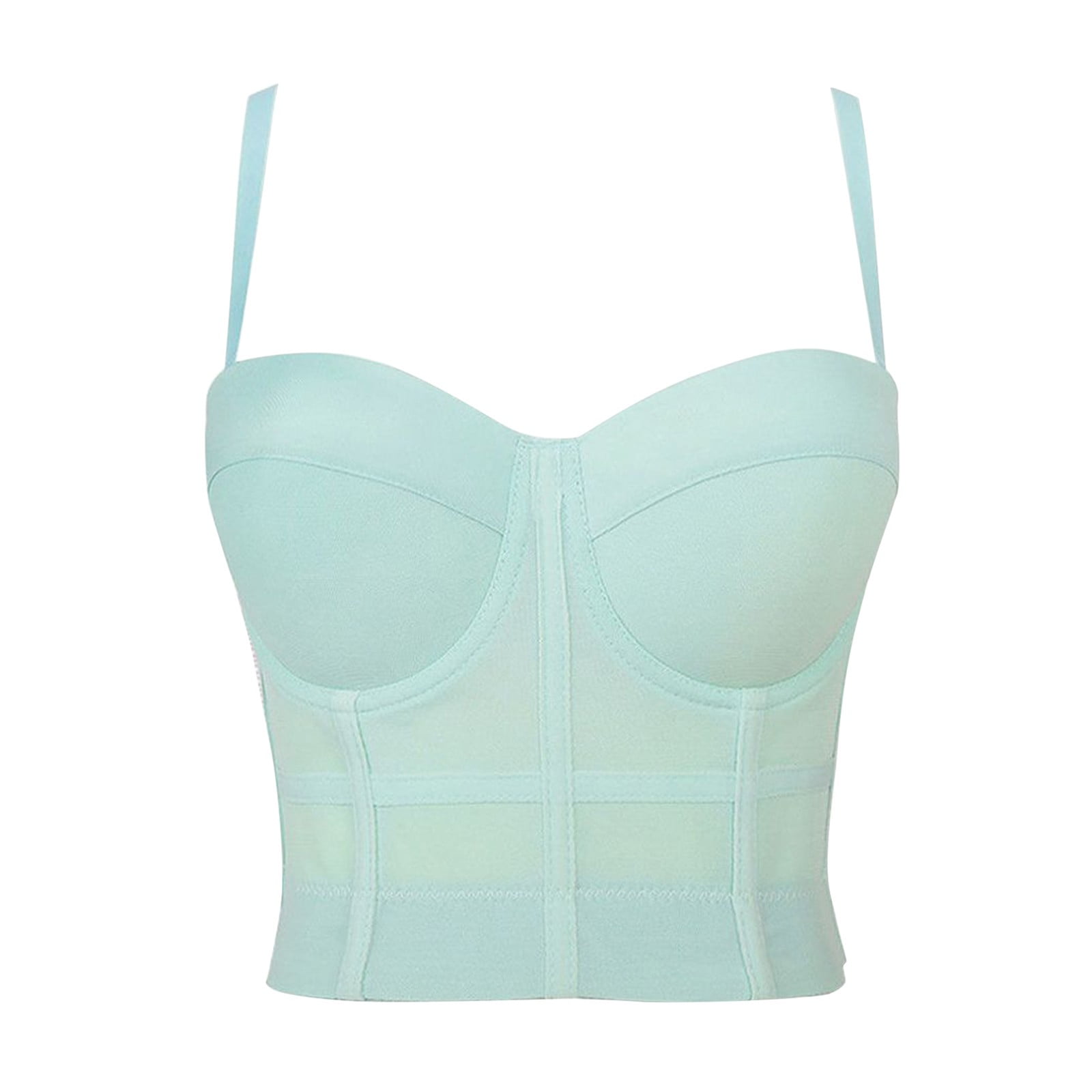 Denim camisole women's outer wear fishbone top