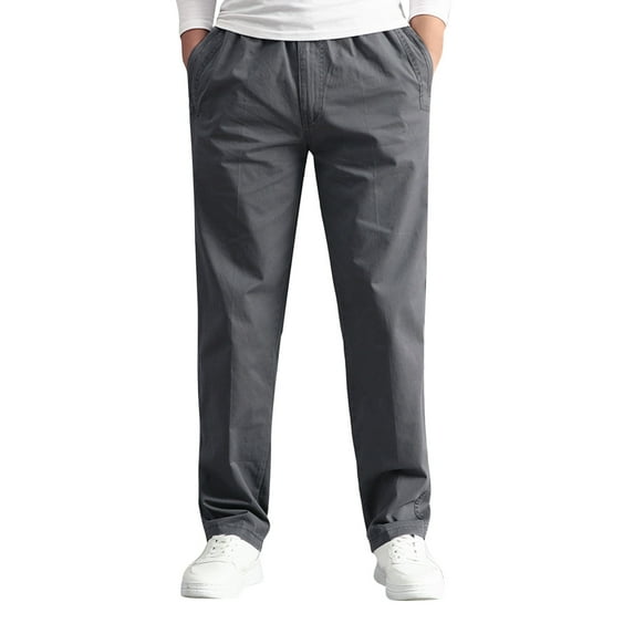 YOTMKGDO Cargo Pants for Men, Pantalones De Hombre, Mens Casual Loose Cotton Plus Size Pocket Lace Up Frenulum Pants Overall Tactical Pants Men, 3XL