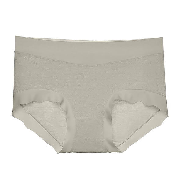 YOTMKGDO Cotton Underwear for Women, Ladies Underwear Panties, Women'S Solid Color High Stretch Plus Size Seamless Butt Lift Pure Cotton Bottom Crotch Soft (#3 Green, M)