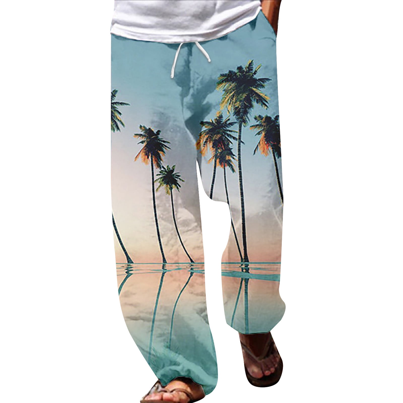 Men's Harem Pants | Hippie Boho Baggy Lounge Pants | Drop Crotch Yoga Trousers | Loose Hip Hop Casual Joggers