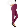 thumbnail image 1 of YOTMKGDO Fleece Lined Leggings, Maternity Leggings, Small Leg Belly Pants Waist Adjustable Grip High Stretch Women'S Pants Maternity Pants, Wine S, 1 of 5