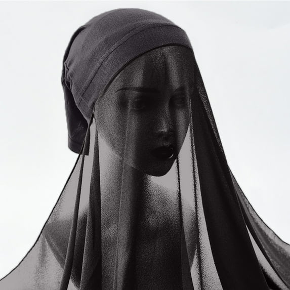 YOTMKGDO Hat and Scarf Set for Women, Women'S Soft Chiffon Long Scarf Shawl Fashion Muslim Hijab Wrap Hijab