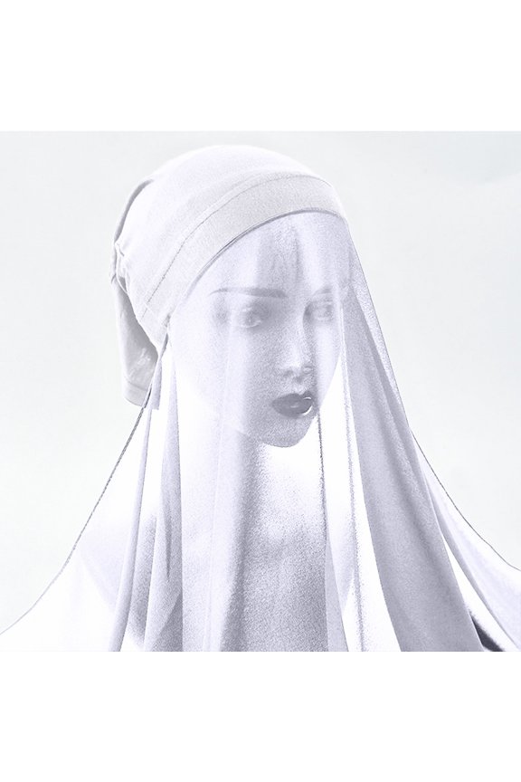 Hat and Scarf Set for Women, Women'S Soft Chiffon Long Scarf Shawl Fashion Muslim Hijab Wrap Hijab