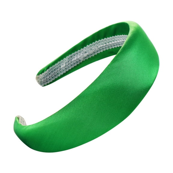 YOTMKGDO Headbands for Women, Fashion Sponge Solid Satin Hairband Women Head Hoop Sweet Girls Hair Headband, Green
