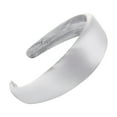 thumbnail image 1 of YOTMKGDO Headbands for Women, Fashion Sponge Solid Satin Hairband Women Head Hoop Sweet Girls Hair Headband, White, 1 of 2