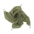 thumbnail image 1 of YOTMKGDO Hijab, Turbans for Women Women Fashion Solid Chiffon Square Head Scarf Lightweight Neck Scarves Hair Bandana Neckerchief, Army Green, 1 of 4