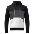 thumbnail image 1 of YOTMKGDO Hoodies for Men Pullover Hoodie Mens Fleece Sweatshirt Drawstring Hooded Color Block Hoodie Outenwear Coats Sweatshirts & Hoodies Grey Hoodie, Dark Gray+M, 1 of 3
