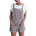 thumbnail image 1 of YOTMKGDO Jumpsuits for Women Women's Jumpsuits Rompers for Women Casual Suspender Shorts Solid Color Overalls with Pockets Pants, Sizes S-XL, 1 of 6