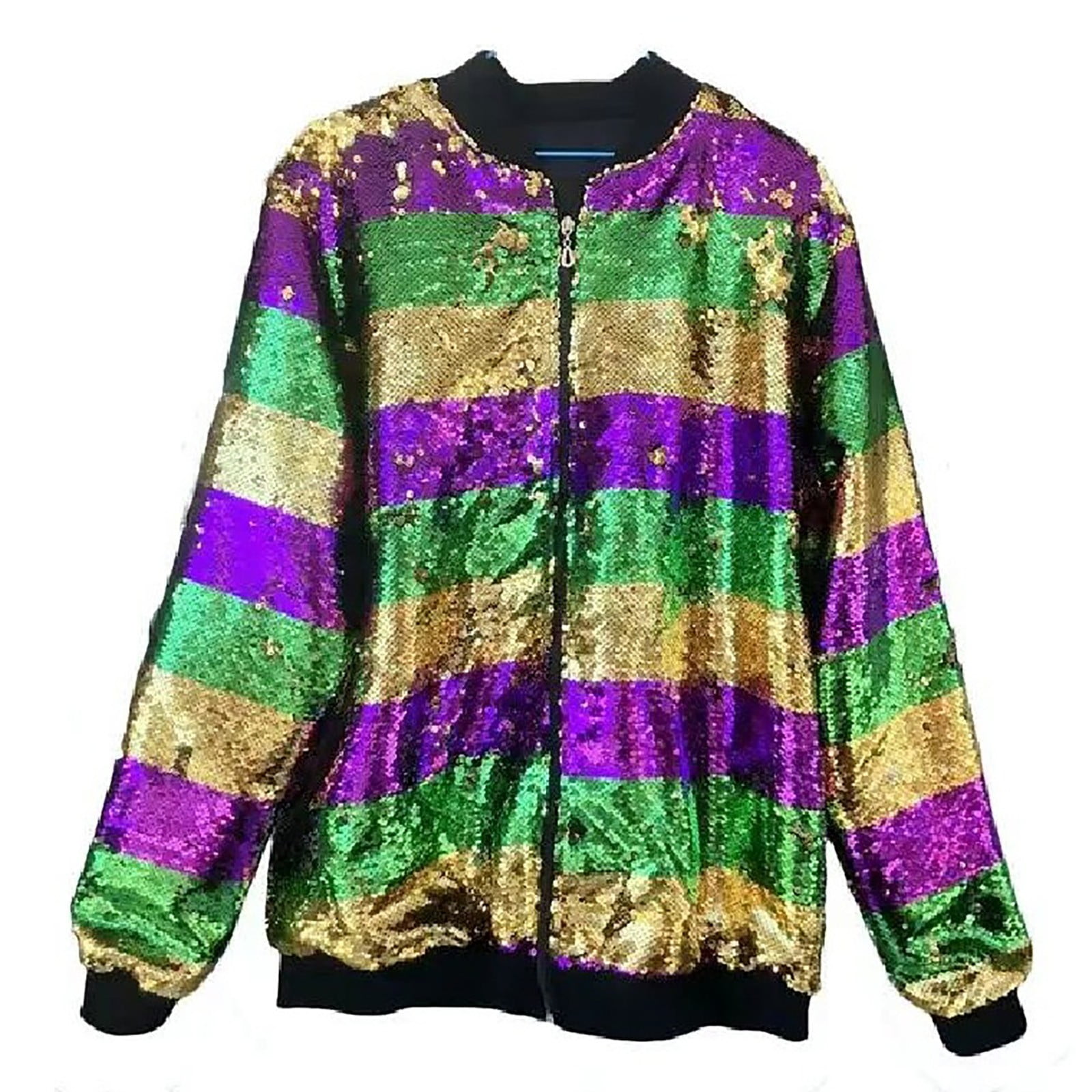 sparkly mardi gras jacket