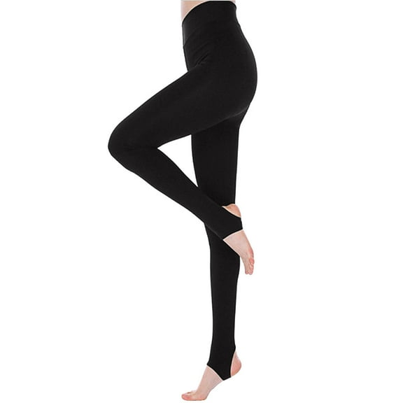 YOTMKGDO Leggings for Women, Ladies'Pure Color Elasticity Exercise Fitness Pants Trousers Solid Full-Length Comfort Waist, Black L
