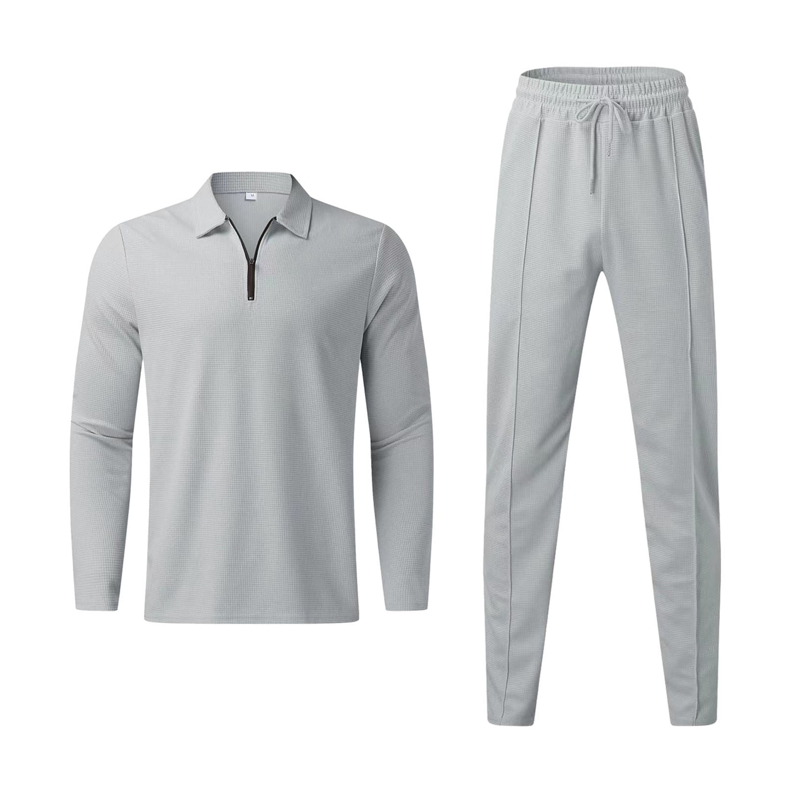 YOTMKGDO Men Two Piece Outfits Sets, Polo Shirts Sweatpants, Men Long ...
