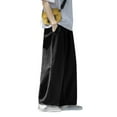 thumbnail image 1 of YOTMKGDO Mens Jeans, Baggy Jeans, Men Casual Plus Size Loose Elastic Waist Jeans Street Wide Leg Trousers Pants, Black L, 1 of 9