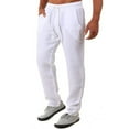 thumbnail image 1 of YOTMKGDO Mens Pants Casual, Pantalones De Hombre, Fashionable Solid Men's Summer Cotton and Trousers and Men's Pants, White L, 1 of 9