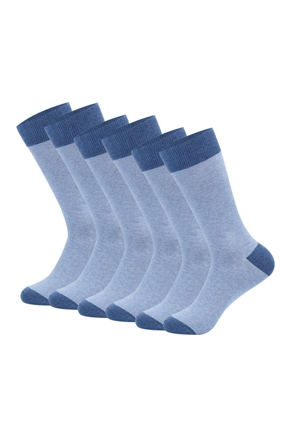 Mens Socks, 3 Pairs of Men's Casual Dri Tech Control Crew Socks Breathable Stockings, Blue Large
