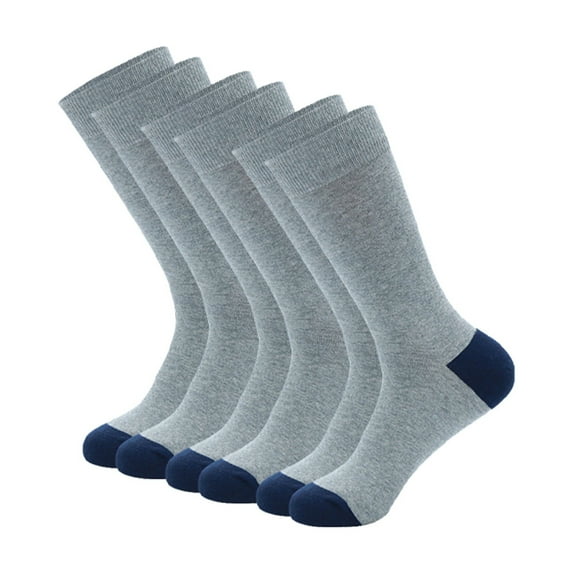 YOTMKGDO Mens Socks, 3 Pairs of Men'S Casual Dri Tech Control Crew Socks Breathable Stockings, Grey(Large)