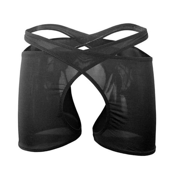 Mens Underwear, Underwear Waist Large Low Pants Underwear Lingerie Men'S (Black, One Size)