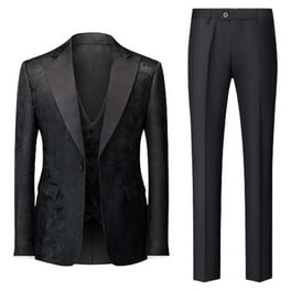 Cloudstyle Men s 2 Piece Suits Slim Fit 1 Button Dress Suit Jacket Blazer Pants Set Walmart