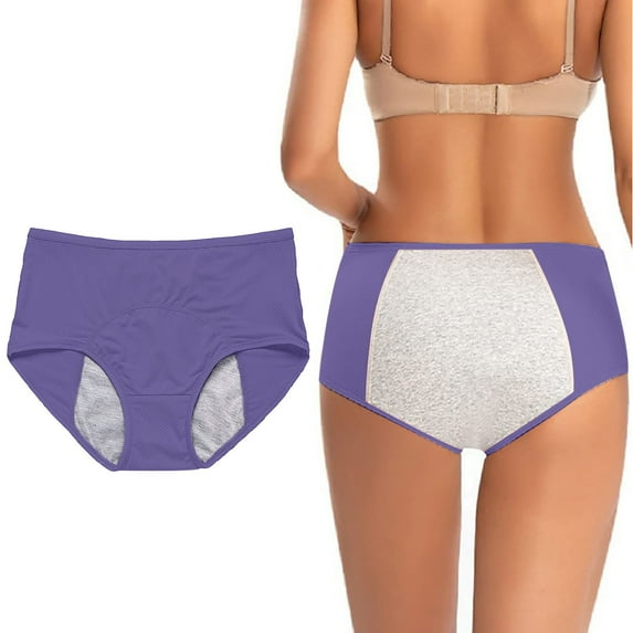 YOTMKGDO Period Panties, Incontinence Underwear for Women, 1PC Underwear for Women Leak Proof Cotton Overnight Menstrual Panties Briefs High Waisted Leak Proof M-8XL