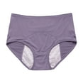 thumbnail image 1 of YOTMKGDO Period Panties, Incontinence Underwear for Women, 1Pc Underwear for Women Leak Proof Cotton Overnight Menstrual Panties Briefs High Waisted Leak Proof, 1PC-Mediumpurple, 5X-Large, 1 of 4