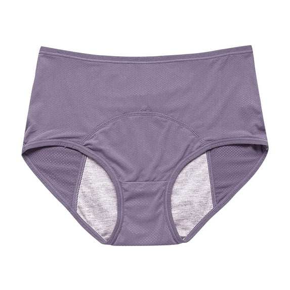 YOTMKGDO Period Panties, Incontinence Underwear for Women, 1Pc Underwear for Women Leak Proof Cotton Overnight Menstrual Panties Briefs High Waisted Leak Proof, 1PC-Mediumpurple, 8X-Large