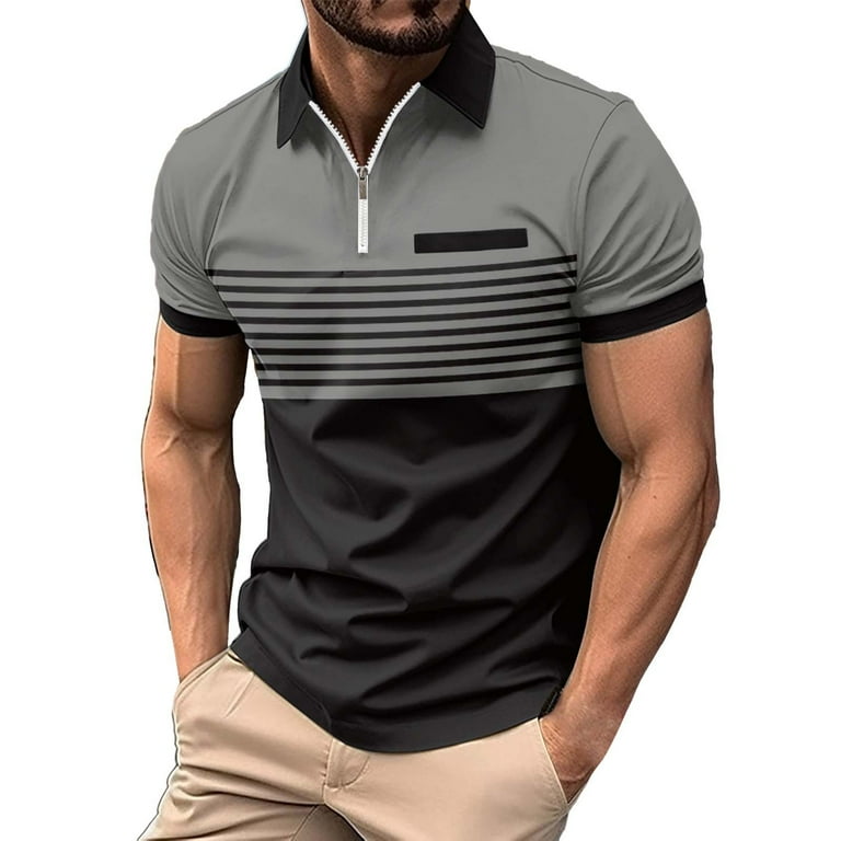 Short sleeve polo with vest top