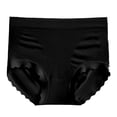 thumbnail image 1 of YOTMKGDO Seamless Underwear for Women, Bladder Control Underwear for Women, 3Pc Underwear for Women Leak Proof Cotton Overnight Menstrual Panties Briefs High Waisted Lea (#4 Black, M), 1 of 5