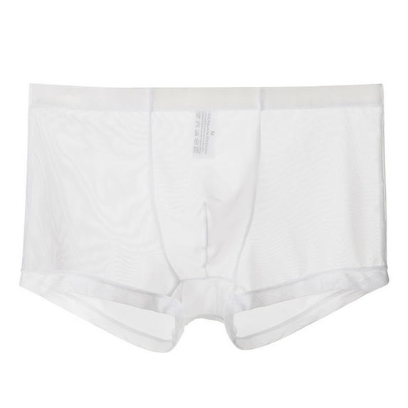YOTMKGDO Sheer Top Mens Ice Silk Transparent Triangle Pants Thin Low Waist Mesh Breathable Underwear Trendy Pants Head, Sizes M-3XL