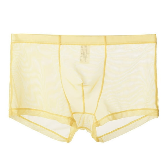 YOTMKGDO Sheer Top Mens Ice Silk Transparent Triangle Pants Thin Low Waist Mesh Breathable Underwear Trendy Pants Head, Sizes M-3XL