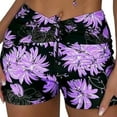 thumbnail image 1 of YOTMKGDO Shorts For Women, Board Shorts, Women's Swimswear Bottoms Tankini Swim Bathing Briefs Swimsuit s Beach Trunks With Liner, High Waisted, Purple+S, 1 of 8