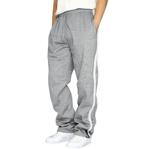 YOTMKGDO Sweatpants for Men, Cargo Pants for Men, Men Splicing Printed Overalls Casual Pocket Sport Work Casual Trouser Pants Trousers Work Pants for Men, Grey1 5XL