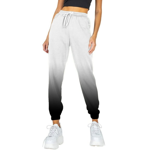 YOTMKGDO Sweatpants with Pockets Athletic High Waisted Comfy Joggers Pants Workout Womens Pants Womens Jogger Pants Slacks for Women Black XL