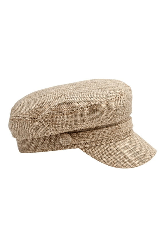 Tam O'shanter Hat, Retro Women Winter Solid Hat Beret Cap Korean Painter Newsboy, Khaki