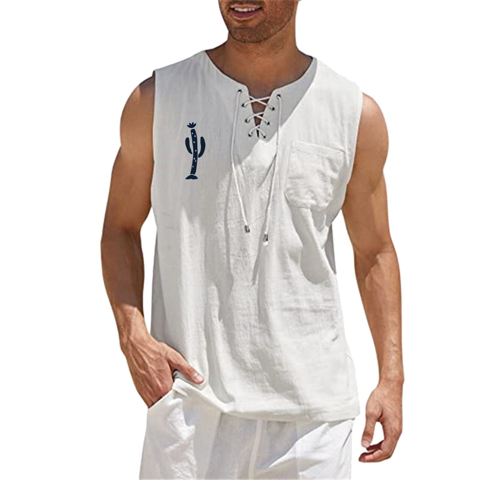 YOTMKGDO Tank Tops Men, Mens Sleeveless Tee Shirts, Male Spring and ...
