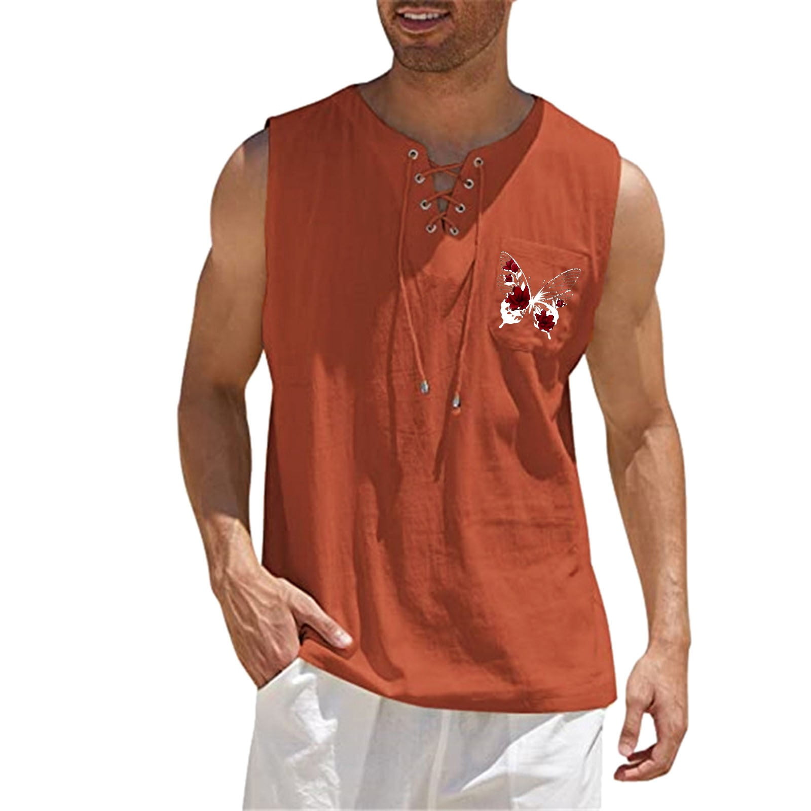 YOTMKGDO Tank Tops Men, Mens Sleeveless Tee Shirts, Male Spring and ...