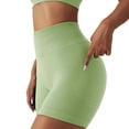 thumbnail image 1 of YOTMKGDO Women'S Shorts Fitness Yoga High Waist Soft Riding Shorts Dance Volleyball Lift Shorts Green + L, 1 of 7