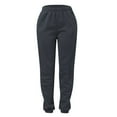 thumbnail image 1 of YOTMKGDO Women's Casual Solid Pocket Pants High Waist Elastic Band Pants, Sweatpants for Women, Dark Gray Sizes S-3XL, 1 of 5